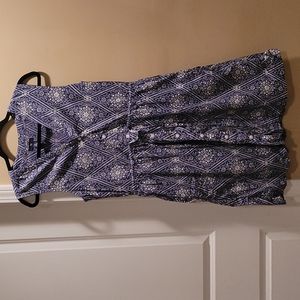 Gap button front drawstring dress